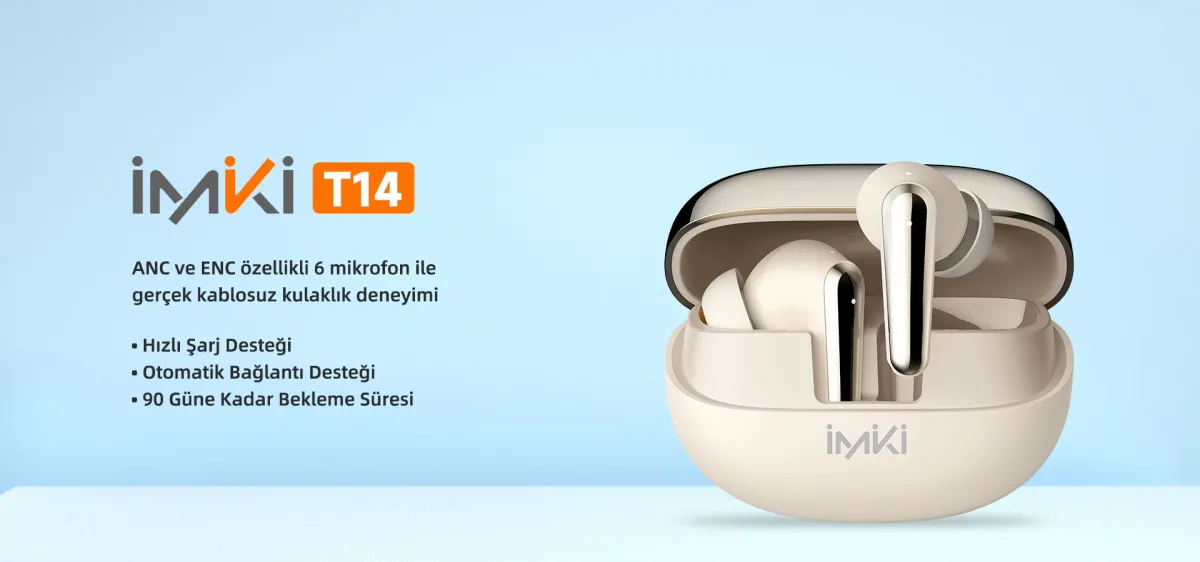 Benetton &amp; Imiki T14 Anc Bluetooth 5.3 Kulaklık Detay 9