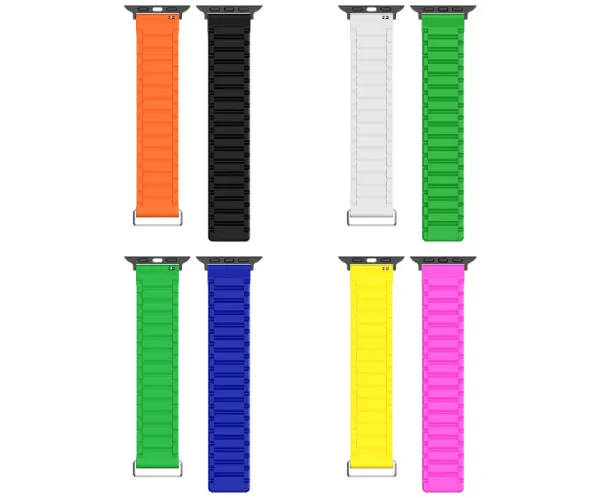 IMIKI Benetton Çift Desenli Akıllı Saat Manyetik Kordon (Ayarlanabilir Magnetik Kayış) Detay 10