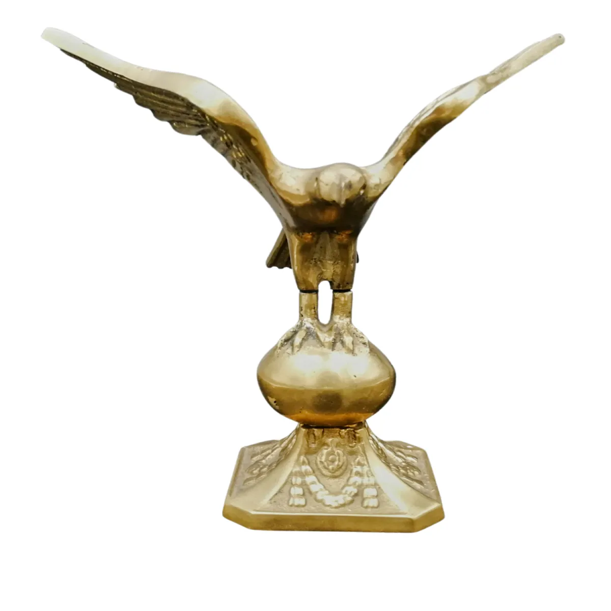 Kalender Döküm Kartal Pirinç Döküm Büyük Boy Biblo 17.5Cm Detay 1