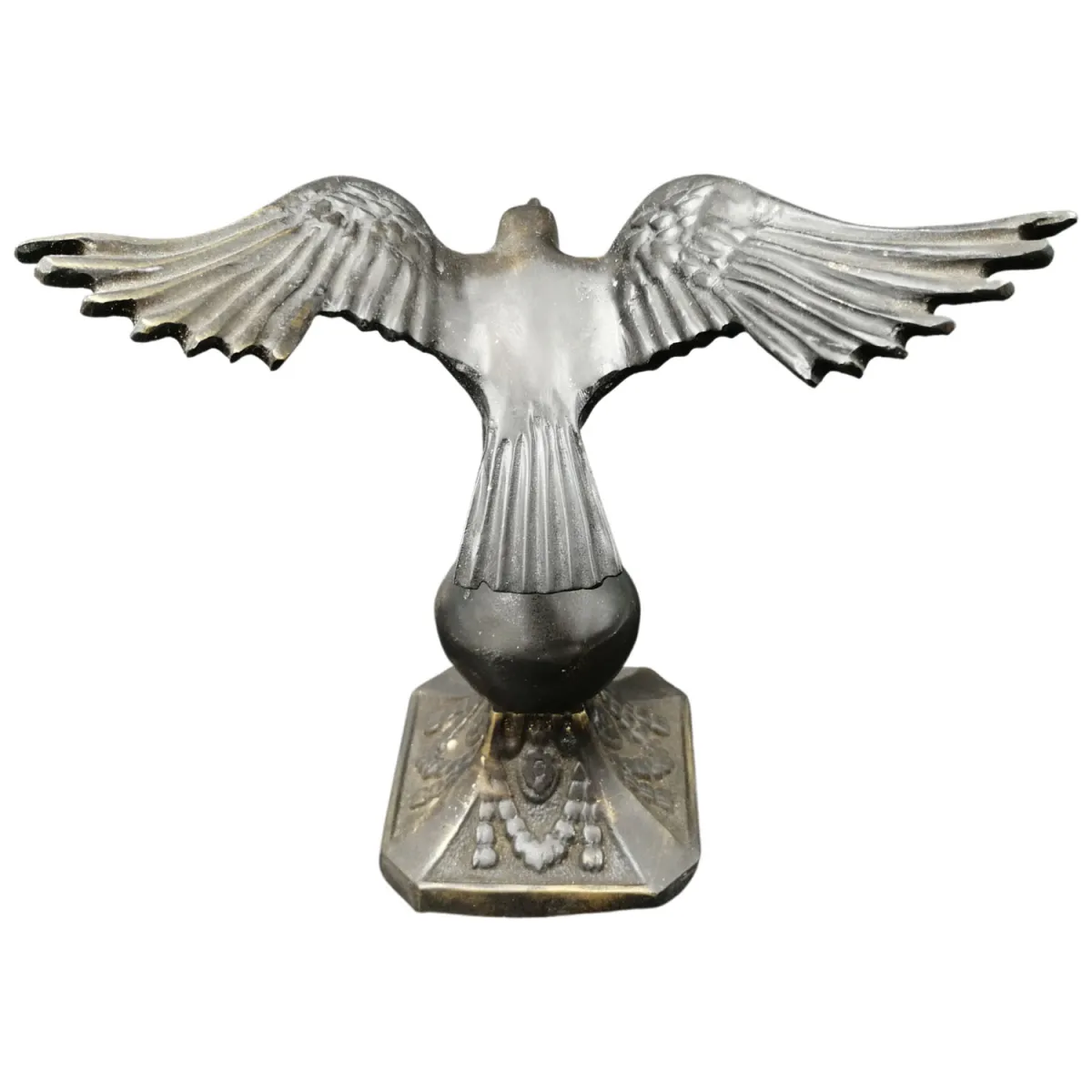 Kalender Döküm Kartal Pirinç Döküm Eskitilmiş Büyük Boy Dekoratif Biblo 17.5Cm Detay 3
