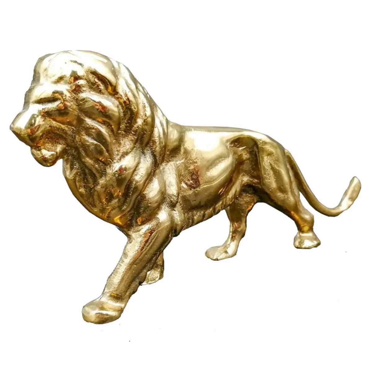 Kalender Döküm Pirinç Döküm Aslan Biblo 20Cm Detay 7