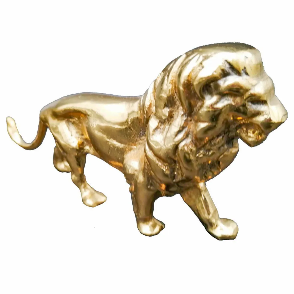 Kalender Döküm Pirinç Döküm Aslan Biblo 20Cm Detay 4