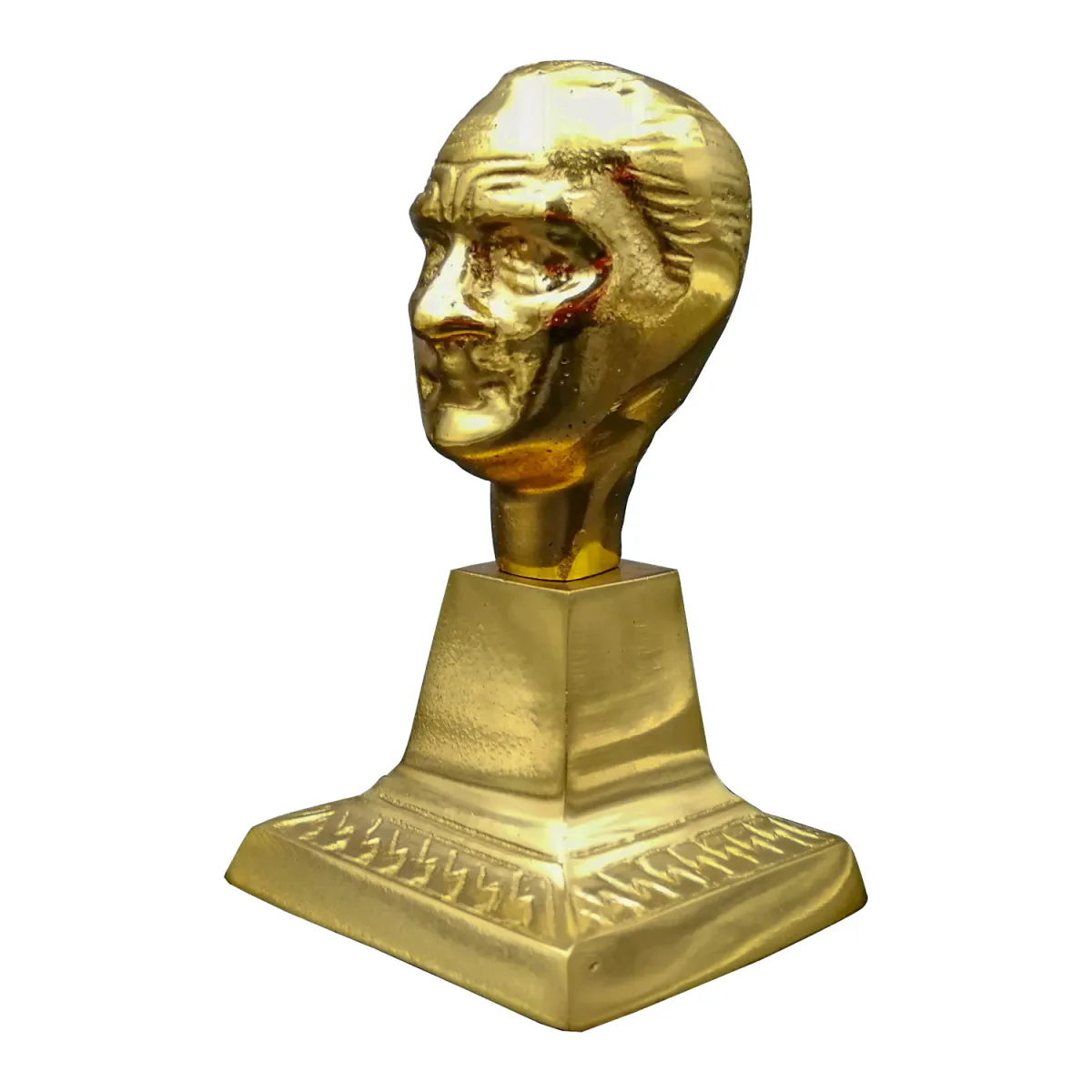 Kalender Döküm Pirinç Döküm Atatürk Büst 6Cm Detay 1