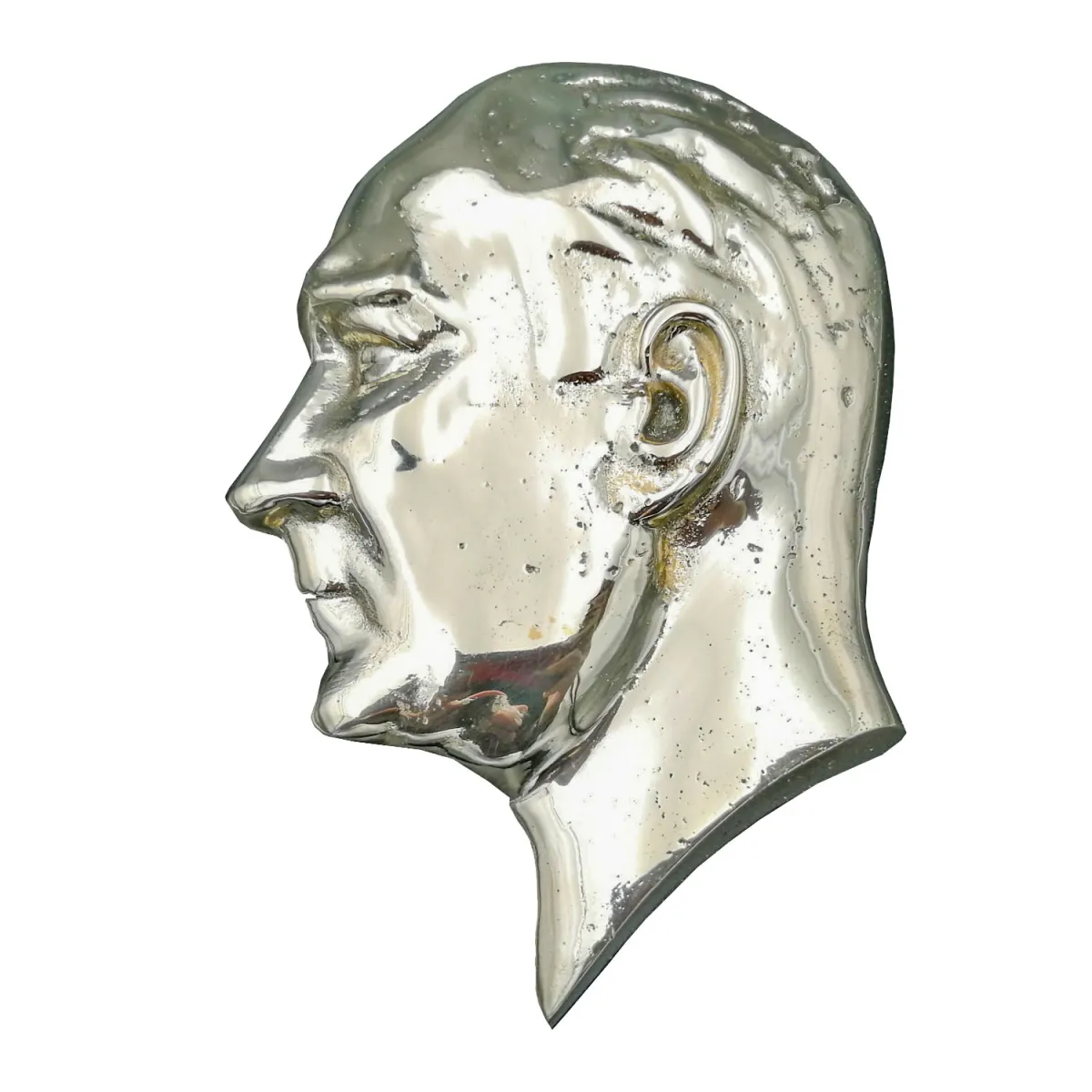 Kalender Döküm Pirinç Döküm Atatürk Silueti 14.5Cm Detay 1