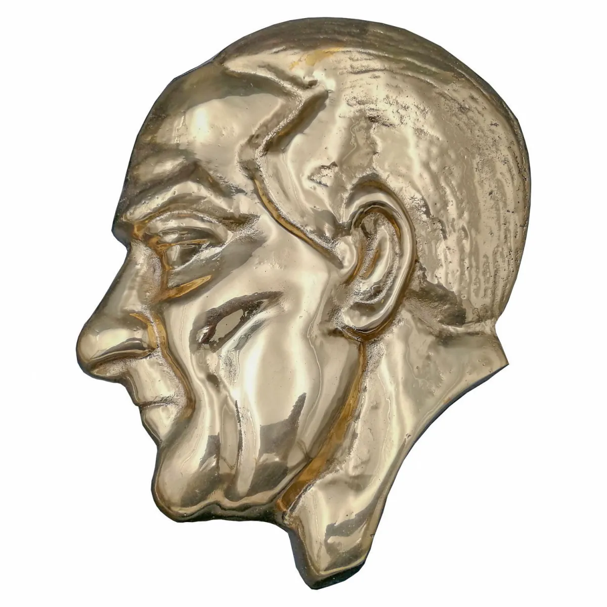 Kalender Döküm Pirinç Döküm Atatürk Silueti 21.5Cm