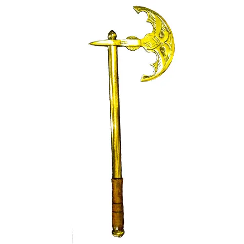 Kalender Döküm Pirinç Döküm Duvar Süsü Küçük Balta 33Cm Detay 8