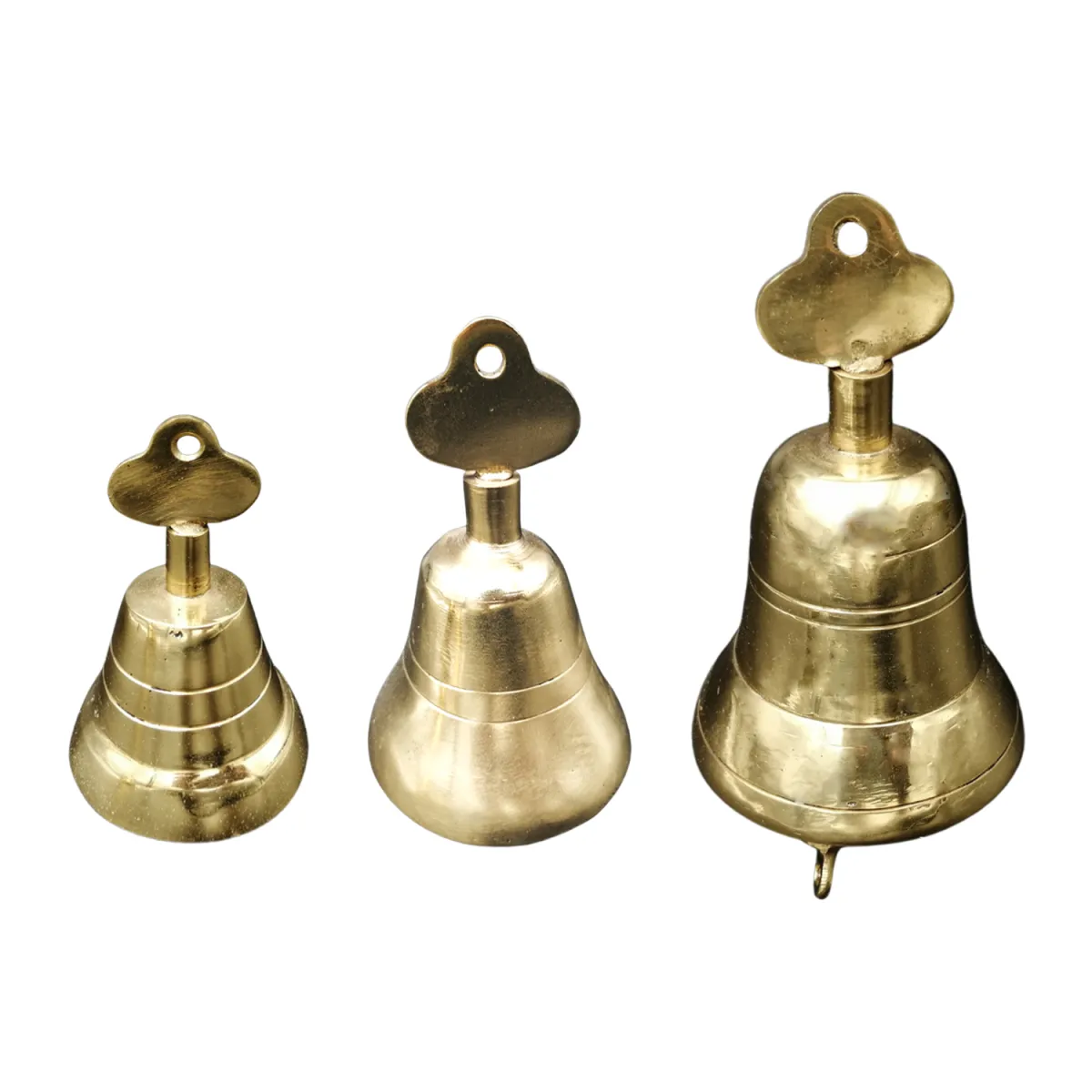 Kalender Döküm Pirinç Döküm Yemek El Çanı 10Cm Detay 5