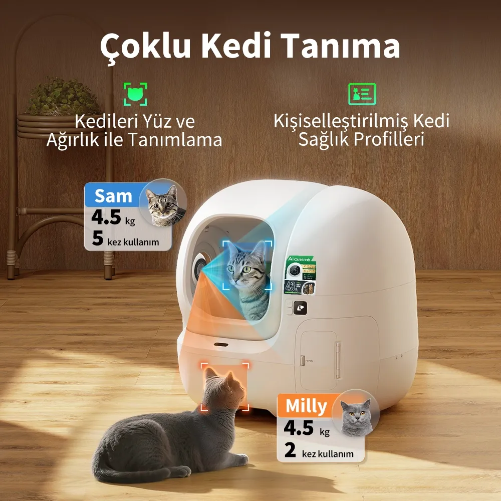 Petkit Purobot Max Pro 2 Akıllı Kedi Tuvaleti Detay 6