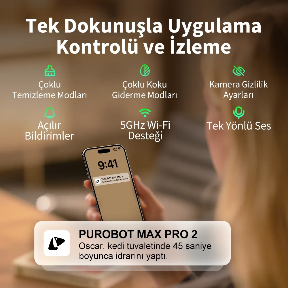 Petkit Purobot Max Pro 2 Akıllı Kedi Tuvaleti Detay 8