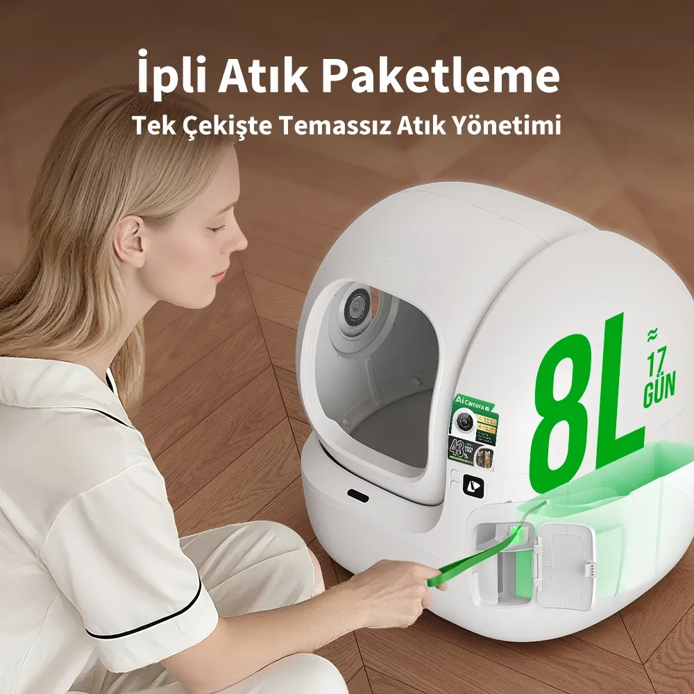 Petkit Purobot Max Pro 2 Akıllı Kedi Tuvaleti Detay 9