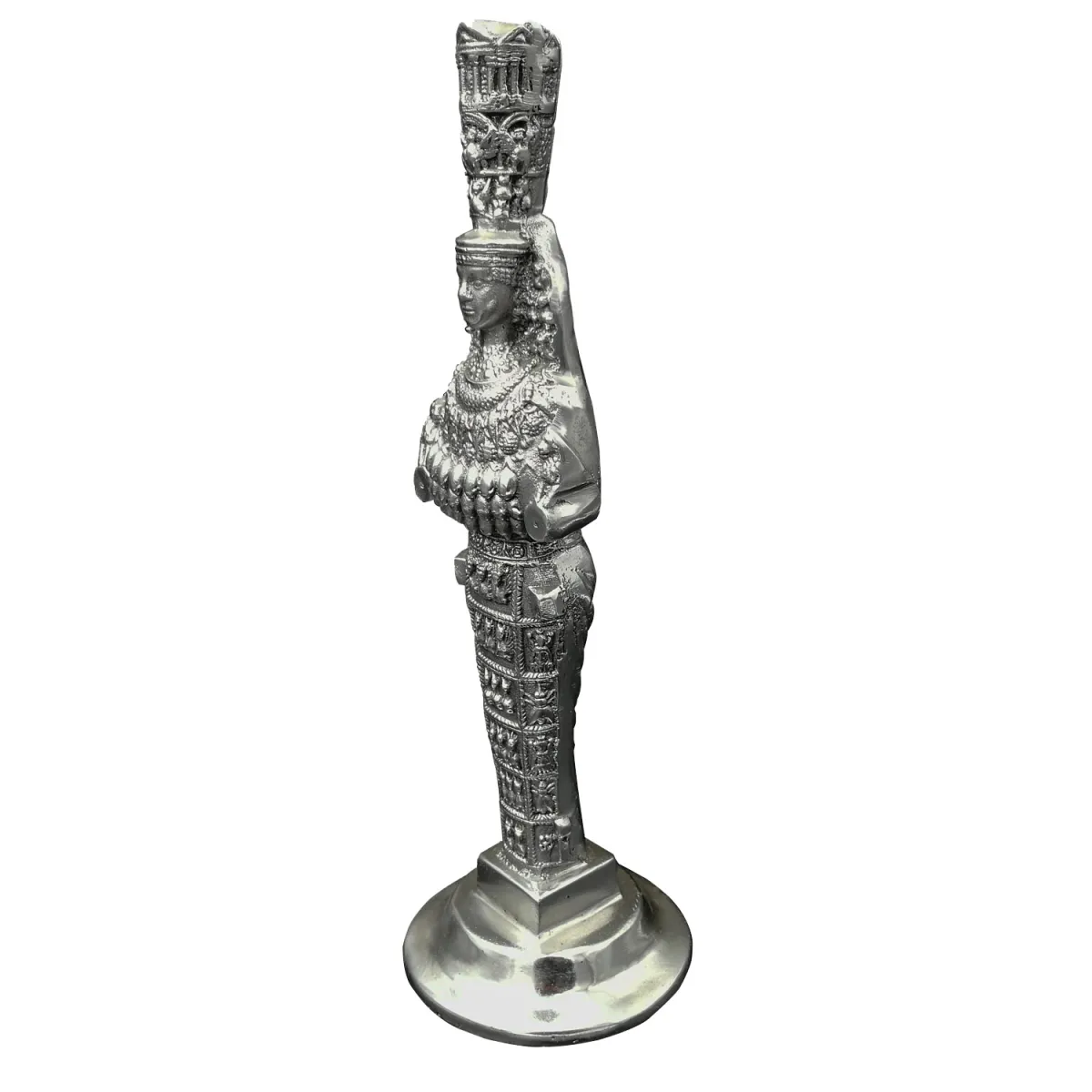 Pm Dizayn Alüminyum Döküm Kybele Heykeli 29.5Cm Detay 3
