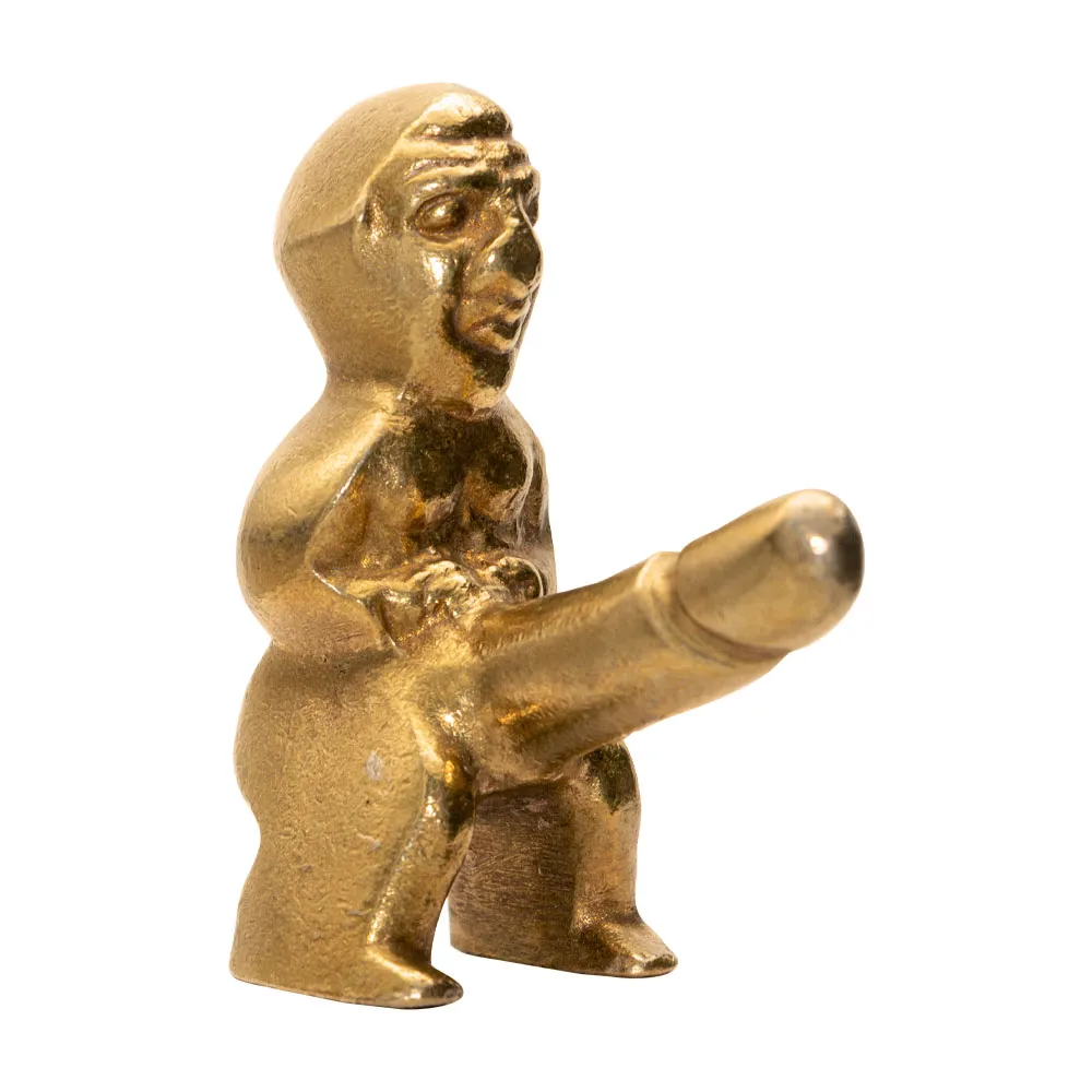 Pmdizayn Bereket Tanrısı Pirinç Döküm Biblo 12Cm Detay 4