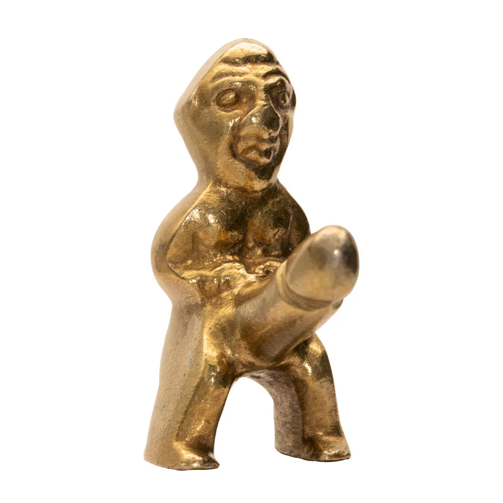 Pmdizayn Bereket Tanrısı Pirinç Döküm Biblo 12Cm Detay 7