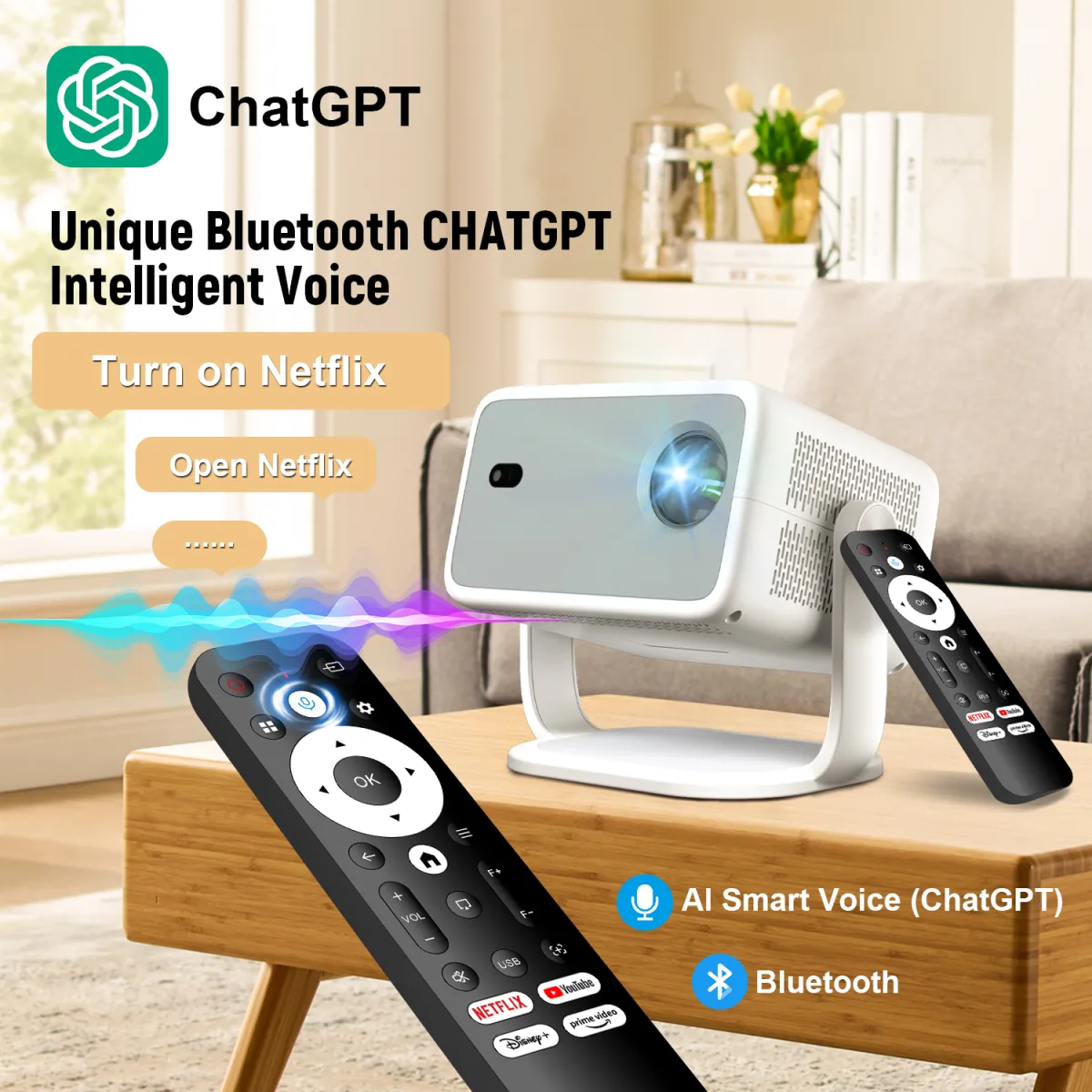 Smate TP350 NTV Projector 1080P Standart Detay 7