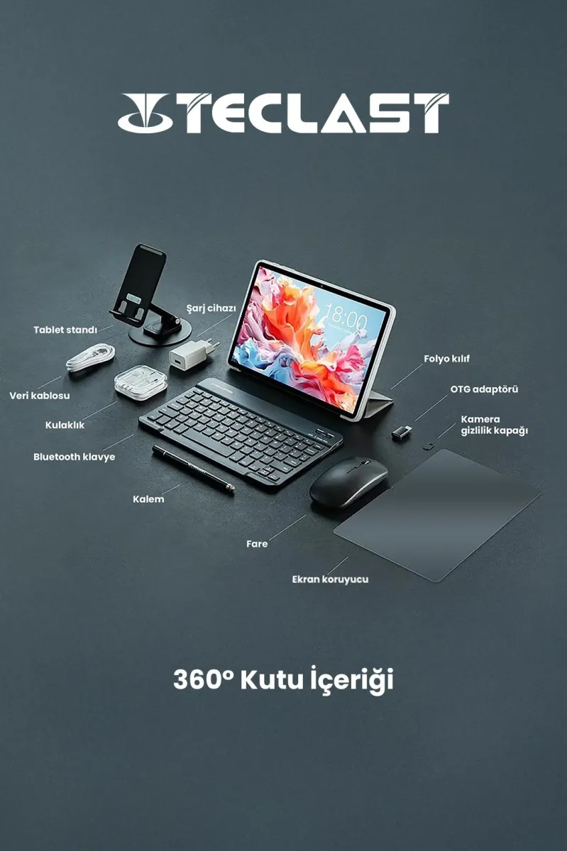 Teclast P30T 4/128 GB 10.1&amp;#39;&amp;#39; Tablet Detay 9