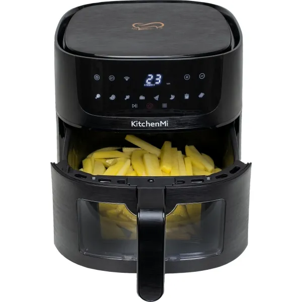 Xiaomi Kitchenmi Air Fryer 6L Fritöz Siyah Detay 4